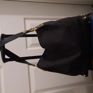 Michael Kors Black purse (W 14in x L 12 in)